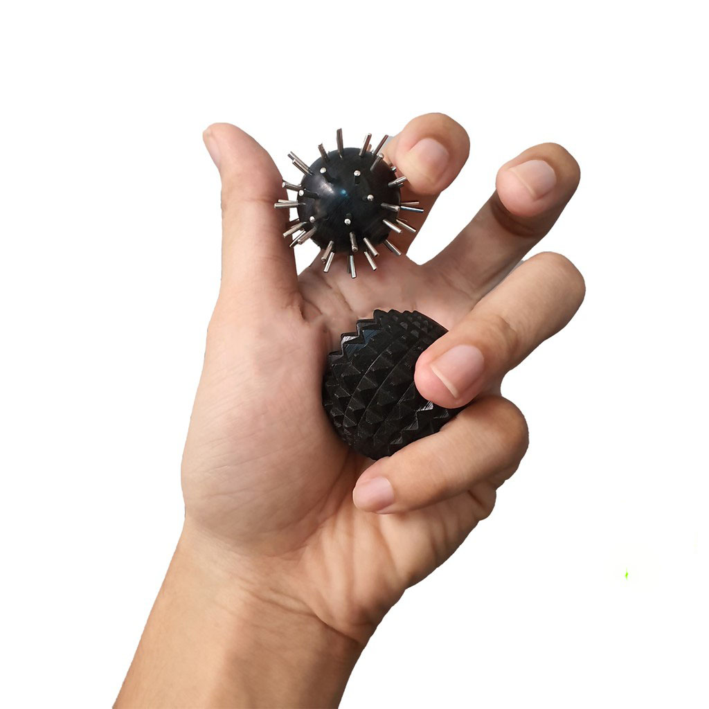 Combo 2 viên lăn diện chẩn - quả cầu gai, quả cầu láng, quả cầu đinh