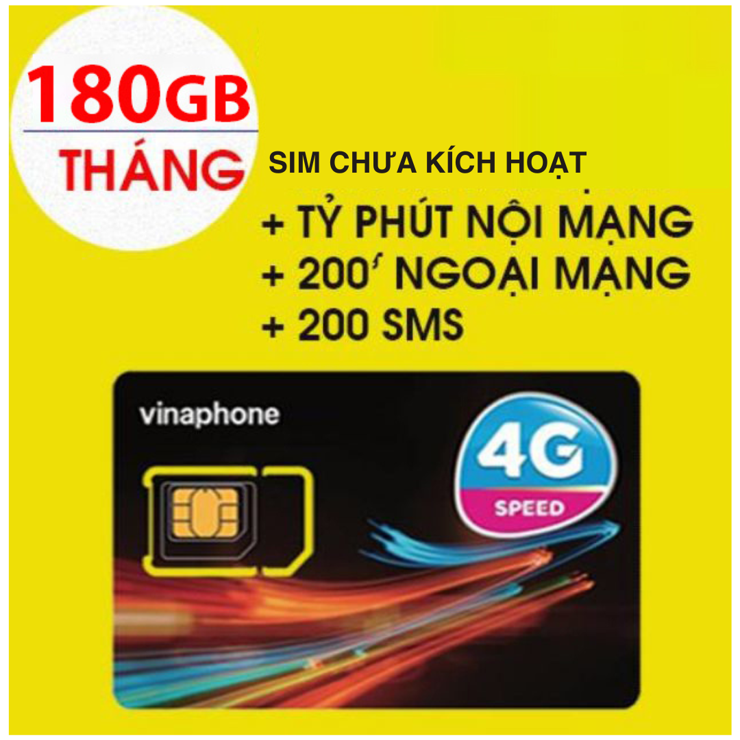 CHƯA KÍCH HOẠT. Sim 4G vinaphone trọn gói 1 năm VD149 VD89 FCLUB FHappy Sim 4G Vinaphone