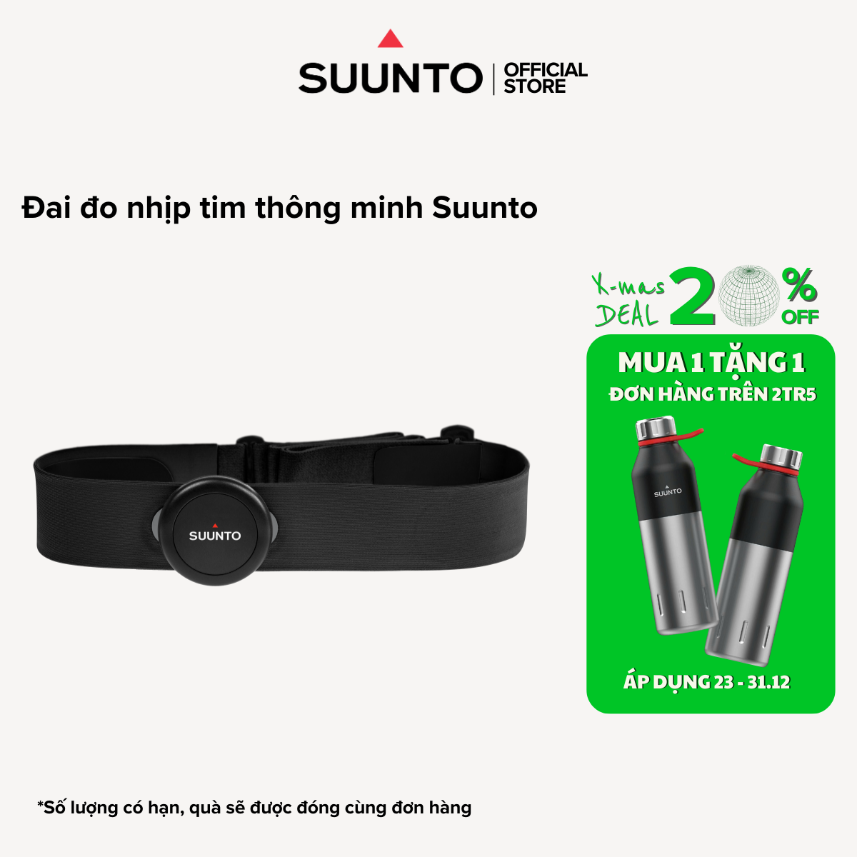 [Mới] Dây đo nhịp tim thông minh chính xác Suunto - Chính hãng bảo hành 1 năm[Mới] Dây đo nhịp tim thông minh chính xác Suunto - Chính hãng bảo hành 1 năm