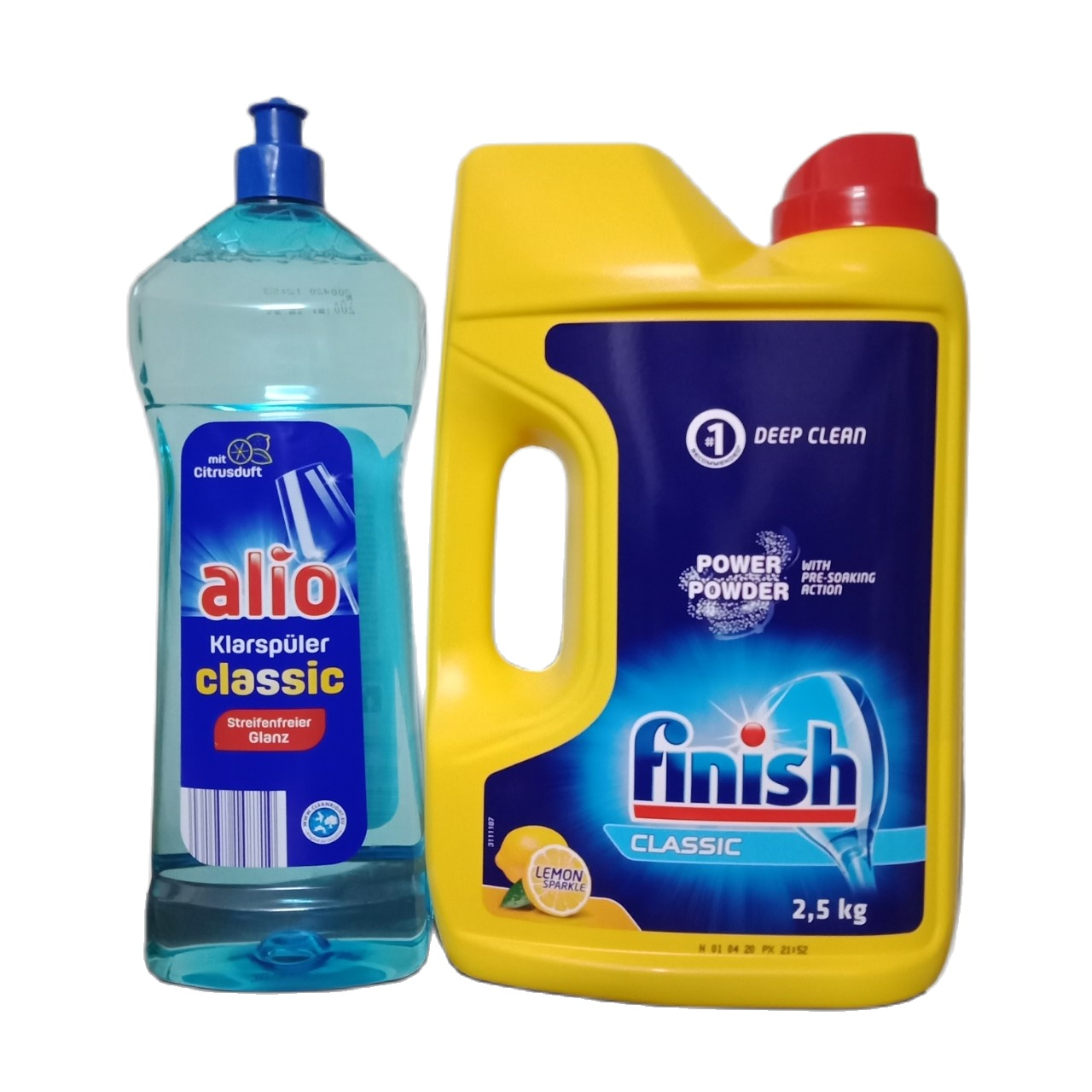 Nước làm bóng alio 1 Lít + Bột rửa chén bát  2,5 KG