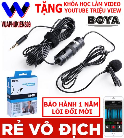 Micro BOYA BY-M1 Thu Âm Cài Áo Chất Lượng Cao Cho Điện Thoại Máy Tính Máy Quay [Hỗ trợ xuất hóa đơn đỏ]