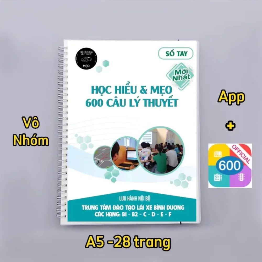 Sổ tay mẹo 600 câu lý thuyết thi bằng lái xe- Sổ tay học lái xe