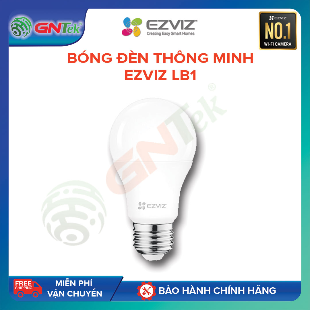 Bóng đèn LED thông minh Ezviz LB1 màu vàng kết nối wifi có thể điều chỉnh độ sáng và kết nối smart home