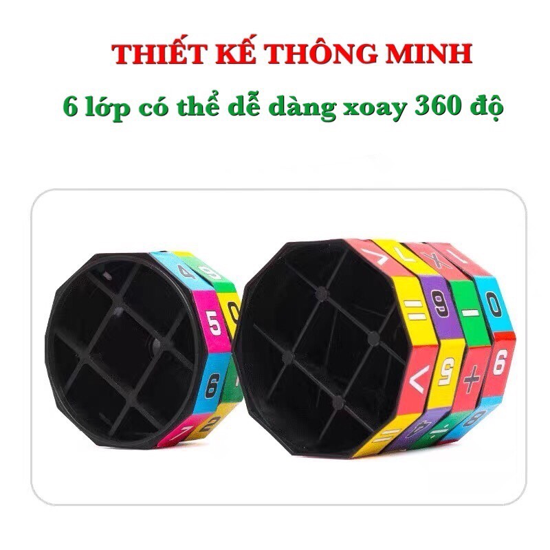 Đồ chơi trẻ em rubic toán học, phát triển khả năng tính toán, kích thích tư duy trí não phát triển cho bé từ 4 đến 8 tuổi 4