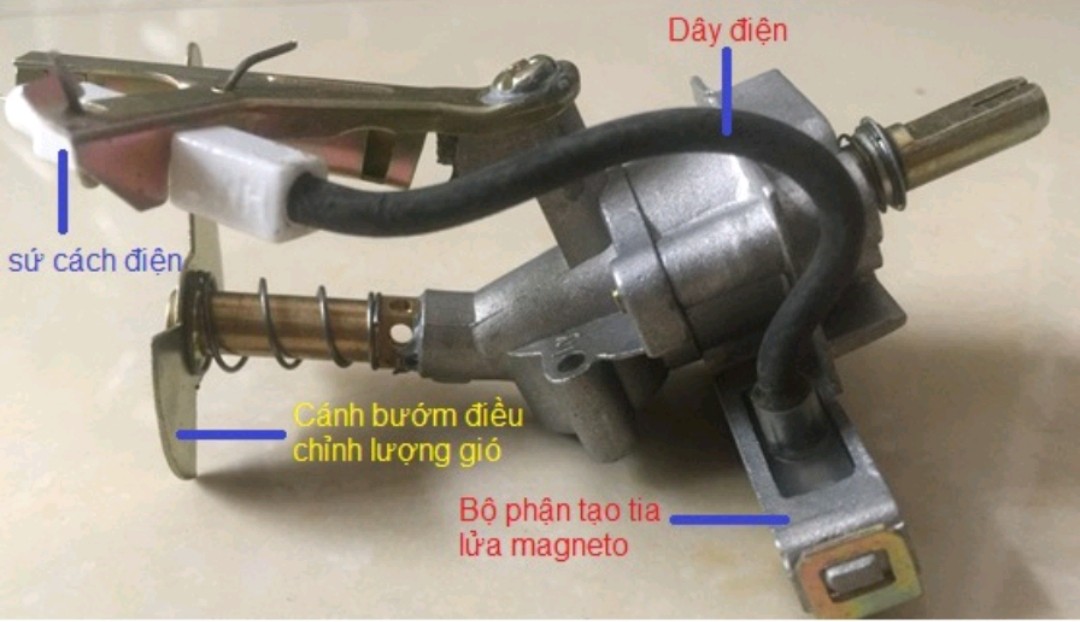 Cụm Van bếp gas đánh lửa thay thế bếp gas dương phổ thông
