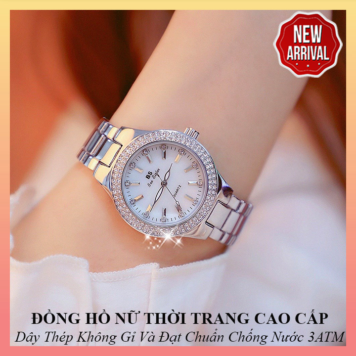 [HCM][MÃU HOT 2020] Đồng Hồ Nữ BS BeeSister Thời Trang Cao Cấp - Dây Thép Không Gỉ - Đạt Chuẩn Chống Nước 3ATM