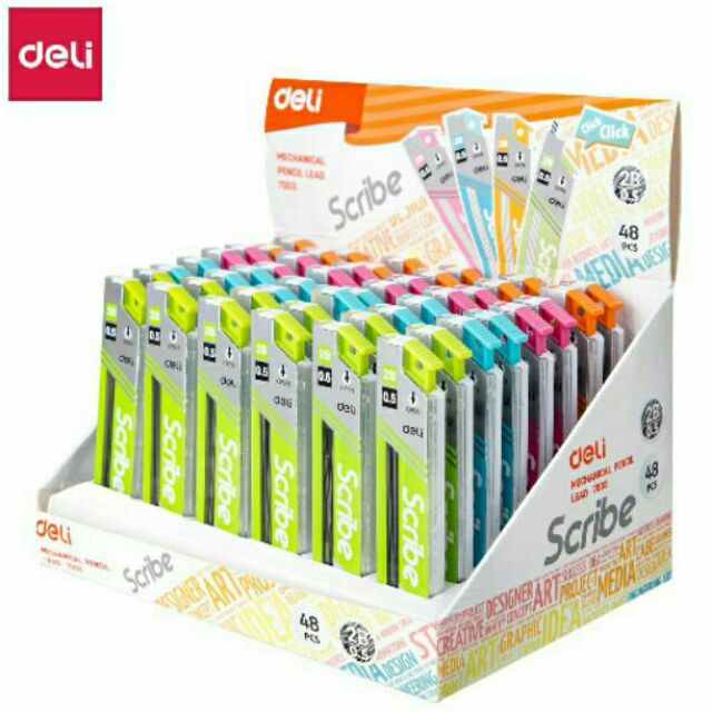 Ruột chì bấm deli 0.5mmvà 0.7 mm