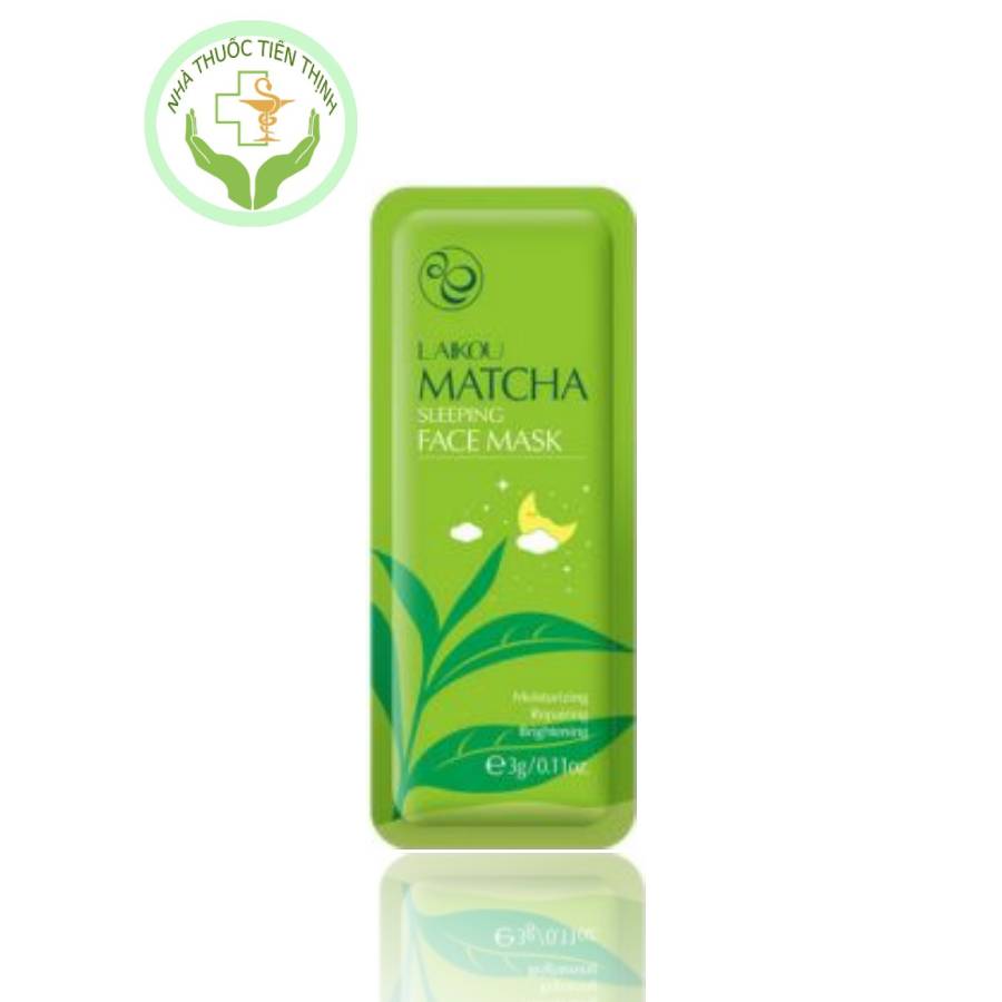 Mặt nạ ngủ trà xanh matcha laikou