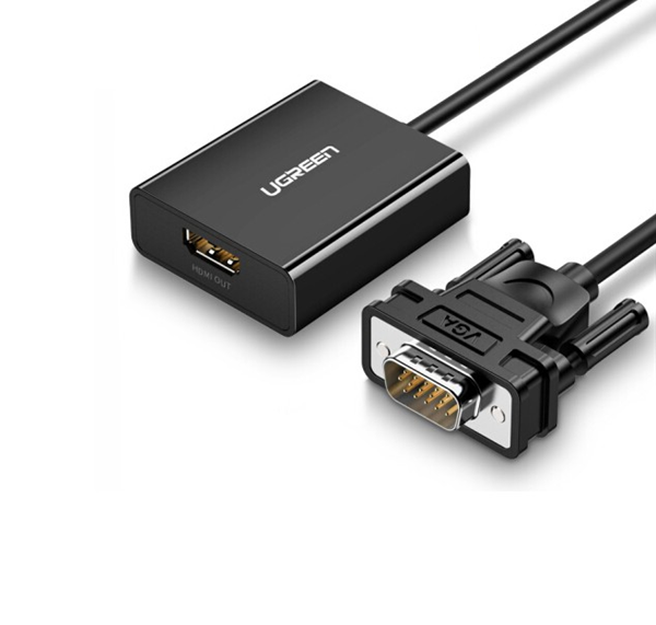 Cáp chuyển vga sang hdmi tích hợp audio hỗ trợ full hd - ugreen 60814