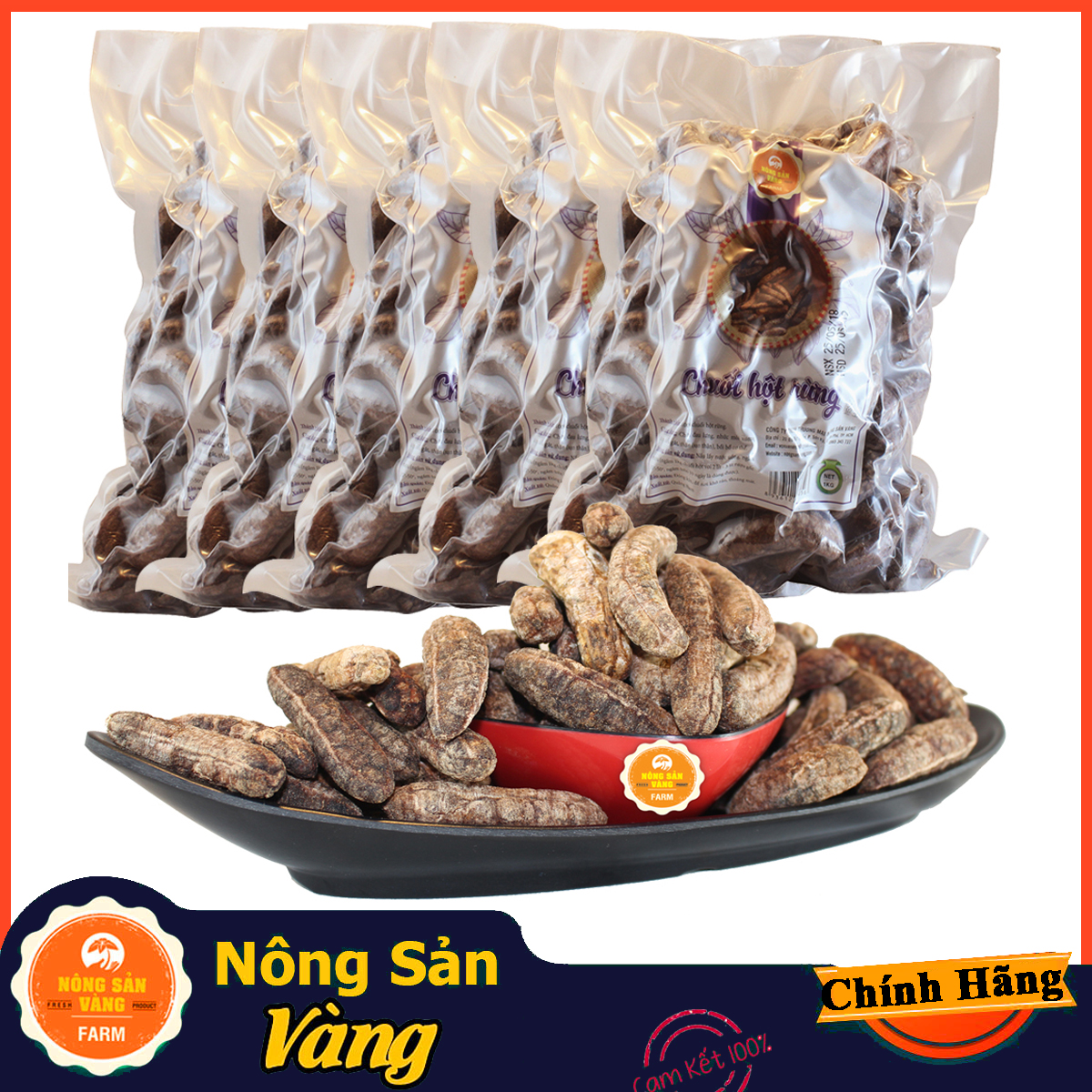 Chuối Hột Rừng Chín Quảng Nam 10kg - Nông Sản Vàng