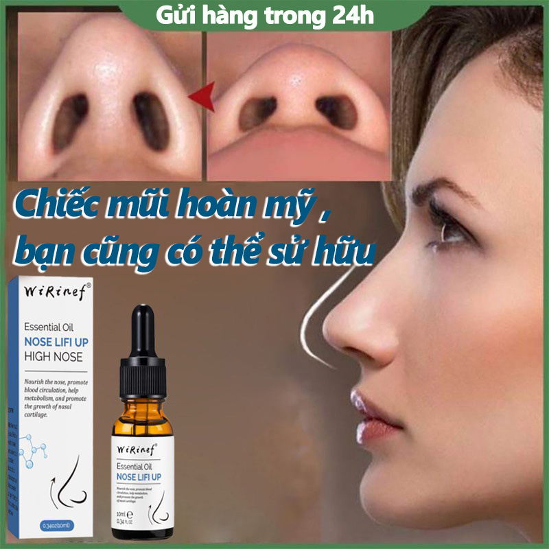 Tinh dầu nâng mũi,Tinh chất làm đẹp mũi [10ml] nâng cao sống mũi, thu nhỏ cánh mũi ,thúc đẩy tái tạo sụn mềm, chỉnh sửa mũi, Kiểu mũi phù hợp: mũi ngắn, mũi củ tỏi, lỗ mũi ngắn cánh mũi không đối xứng,Tự nhiên an toàn