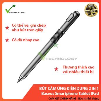 Bút Cảm Ứng Điện Dung 2 in 1 Baseus Smartphone Tablet IPad