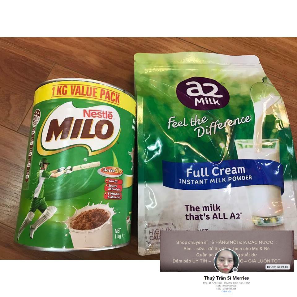 Sữa Milo 1kg & A2 1kg Úc [date mới]
