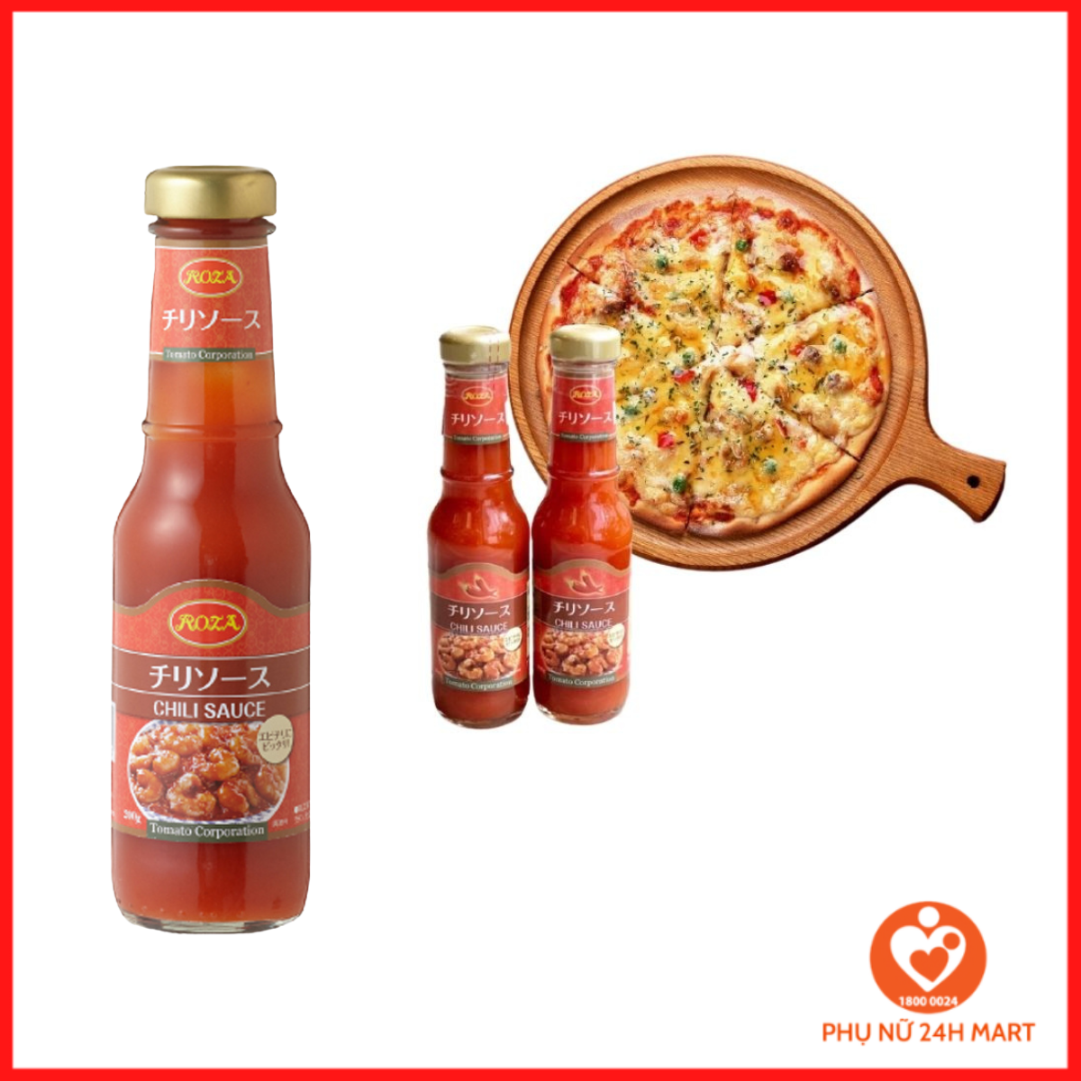 Tương ớt nhật bản roza chili 200g 9/25