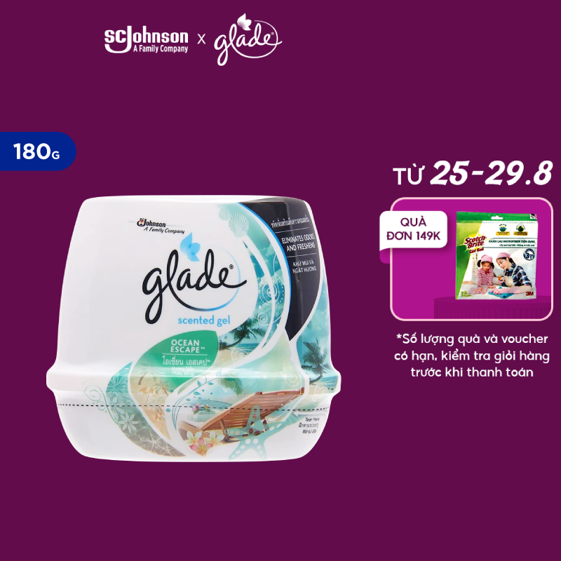 Glade sáp thơm hương biển phiêu bồng 180g