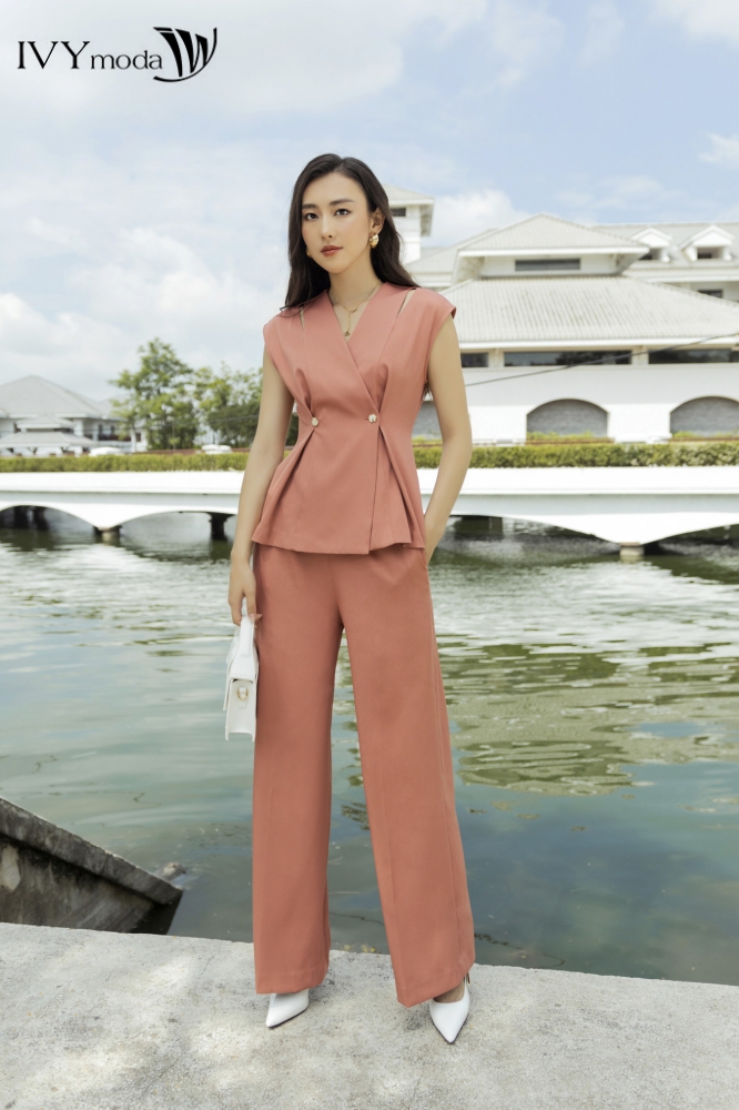 Quần dài ống rộng ivy moda ms 22m7696