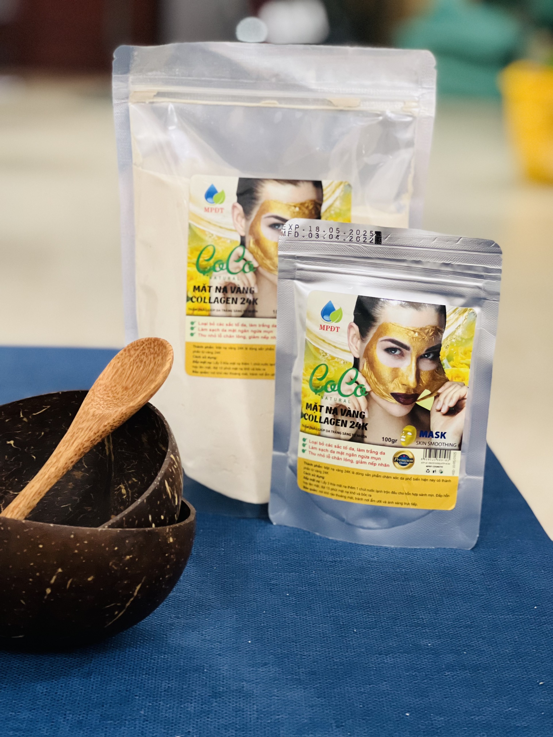 MẶT NẠ HOA HỒNG Bột mặt nạ collagen sâm vàng 24k, đắp mát lạnh  hàng cao cấp ,....