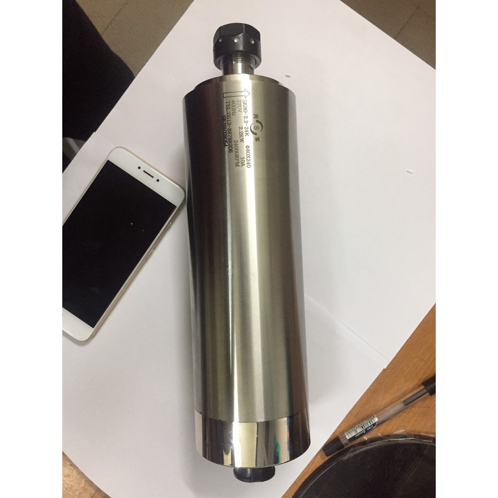 Củ đục vi tính Spindle SK 1.5kW ER11 ( có sẵn 1 Jac cắm và 1 Collet )