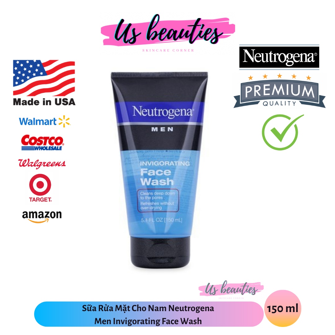 Sữa Rửa Mặt Cho Nam Neutrogena Men Invigorating Face Wash 150ml