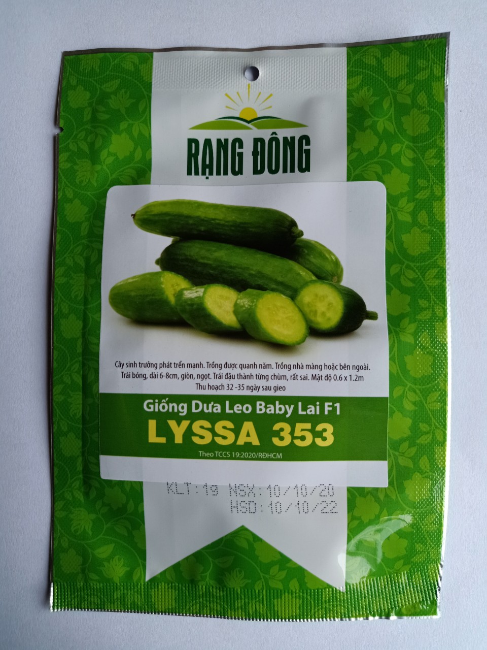 Hạt giống quả dưa leo baby lai F1 Rạng Đông