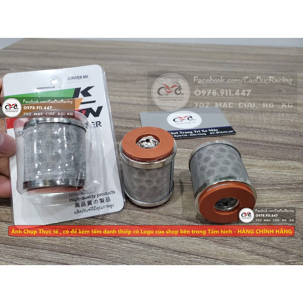 [Lấy mã giảm thêm 30%] Lọc nhớt thép K&N yamaha sử dụng vĩnh viễn lược nhớt exciter