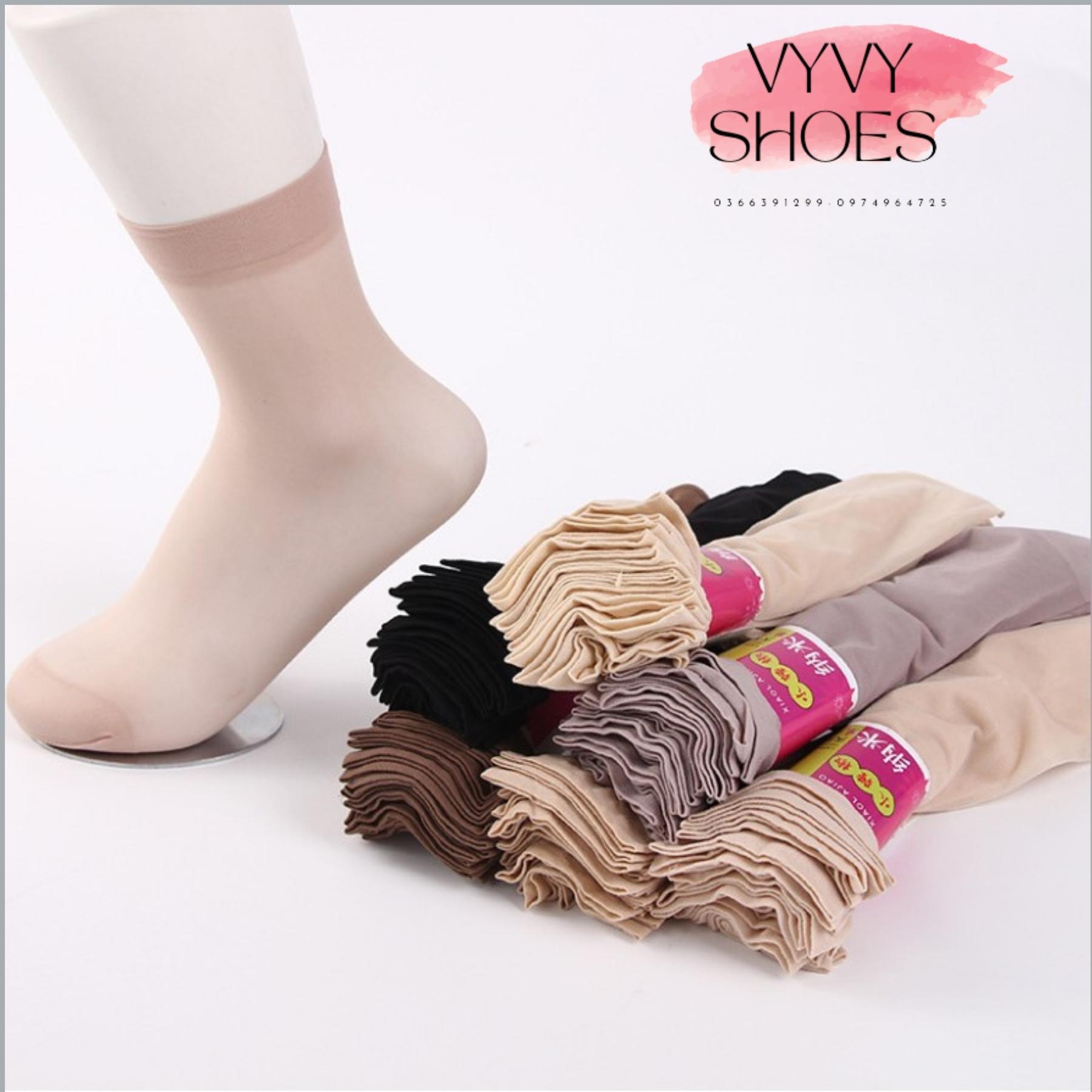 Combo 10 đôi Tất da chân, tất giấy mỏng siêu dai,siêu mềm mại, siêu bền loại đẹp