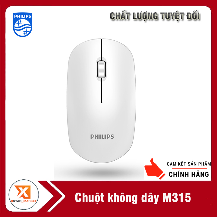 Chuột Không dây Philips M315 Cao cấp, Chuột chuyên game, Chuột cho Văn phòng