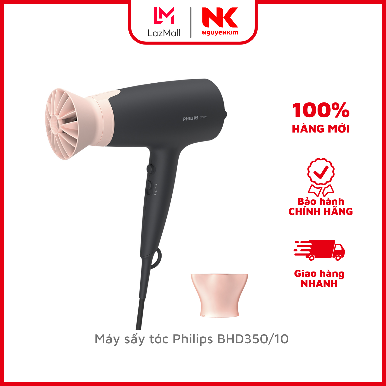 Máy sấy tóc philips bhd350/10
