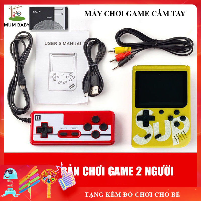 [Tặng Quà Cho Bé] Máy Chơi Game 4 Nút 400 Trò Chơi Vui Nhộn, Kết Nối Được Với TV, Kết Nối Tay Cầm Chơi 2 Người, Bảo Hành 6 Tháng