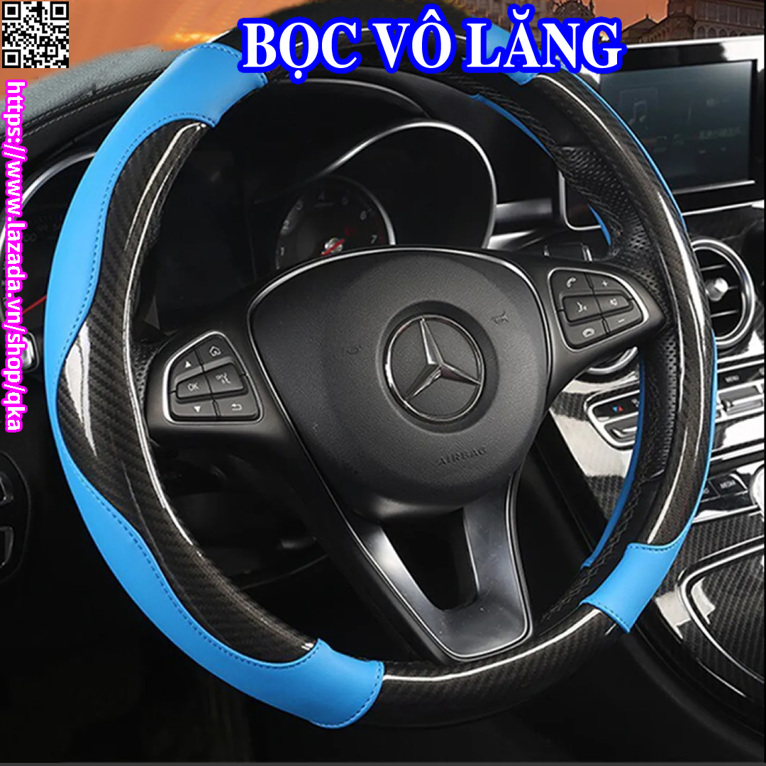 Bọc vô lăng tay lái ô tô vân Carbon phù hợp nhiều dòng xe vios, i10, i20, innova, kia morning, mazda, elantra, honda city, kia carens