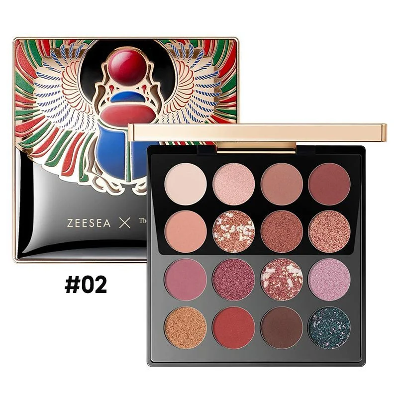 [Màu 02] ZEESEA Bảng Phấn Mắt 16 Ô Xinh Xắn Siêu Mịn, Bền Màu
