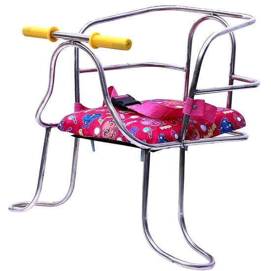 ( ẢNH THẬT SHOP TỰ CHỤP) Ghế ngồi xe đạp đơn cho bé- ghế ngồi xe đạp có đai an toàn cho bé - giao ngẫu nhiên