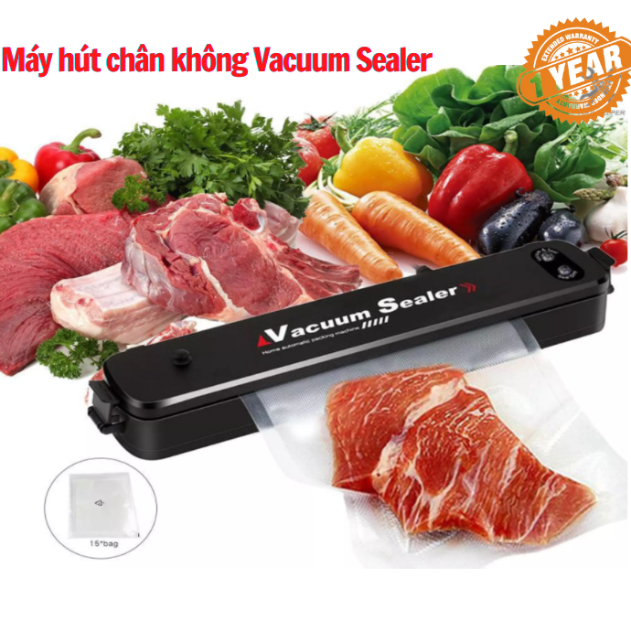 Máy hút chân không thực phẩm Vacuum Sealer dùng cho gia đình Máy hút chân không gia đình Vacuum Sealer thế hệ mới 2022 Máy Hút Chân Không VaCuum Sealer