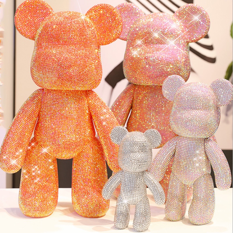 23CM Bearbrick Gấu đính đá thời thượng handmade cho bé và mọi lứa tuổi