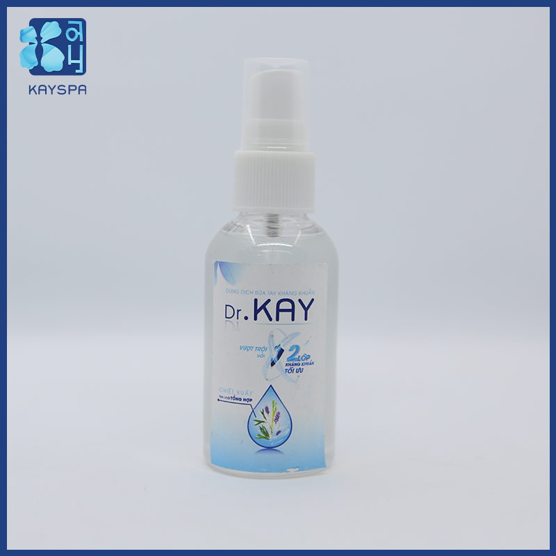 Dung dịch rửa tay kháng khuẩn Dr.Kay - 50ml - Dạng Xịt - Giấy công bố do sở y tế chứng nhận