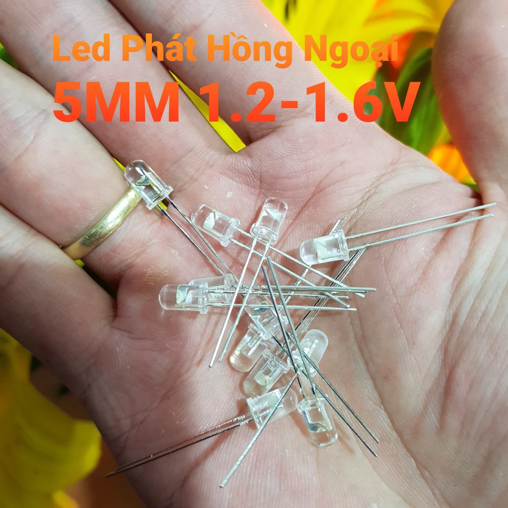 Led phát hồng ngoại 5mm làm bộ thu phát hồng ngoại, mắt phát hồng ngoại