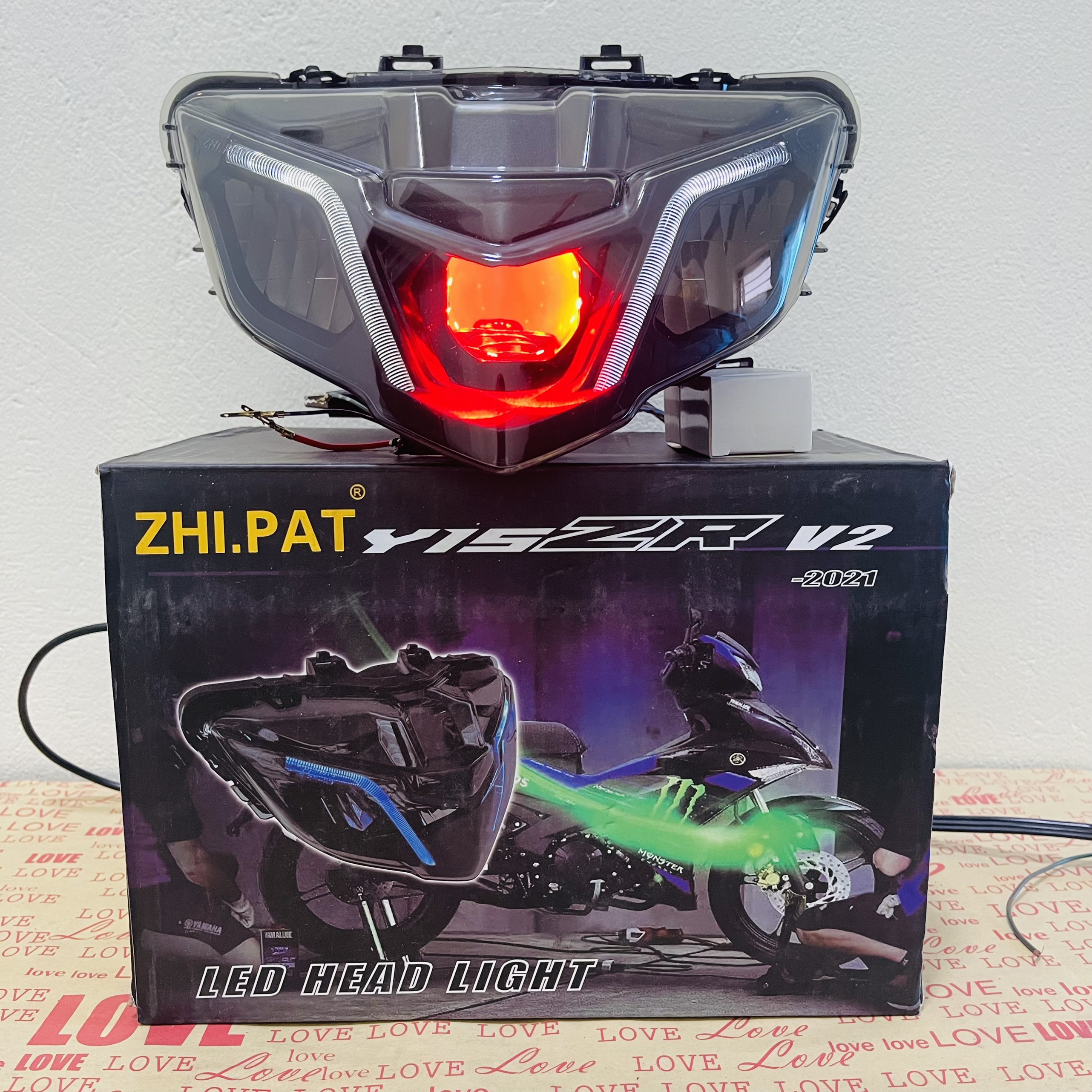 Bi cầu led ma racing 1.5 lắp sẵn trên chóa exciter 150/2019, y15zr v2