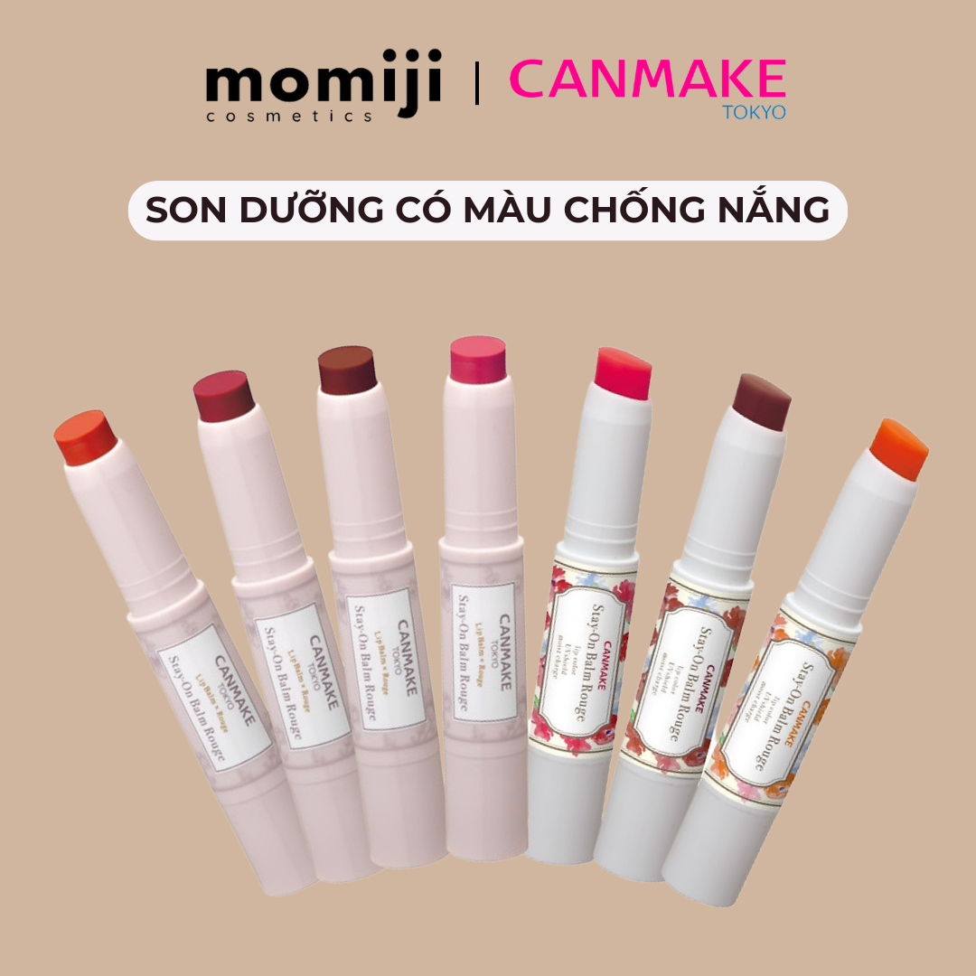 (ĐỦ MÀU HOT) Canmake Son dưỡng chống nắng Stay on balm Rouge
