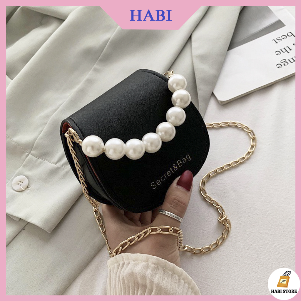 Túi mini đeo chéo nữ hàng quảng châu siêu hot, Túi đeo chéo nữ mini ngọc dễ thương đi chơi M179