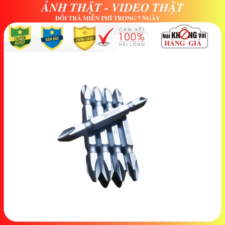 Mũi bắn vít 2 đầu Makita từ tính - Mũi bắn vít 6 cạnh cho máy khoan, máy siết bulong, máy chuyên vít.