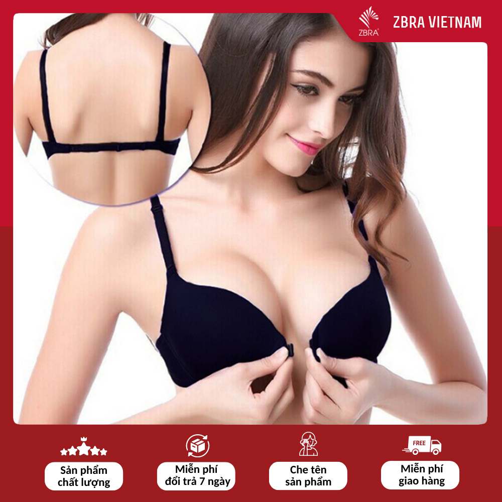 Áo lót cài trước, áo ngực dây mảnh có gọng, mút dày 2cm siêu đẩy ngực - ZA1501