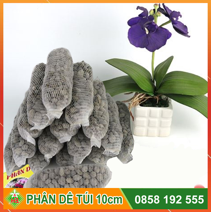 Phân dê đã xử lý vôi combo 50 túi 10cm tặng 10 túi