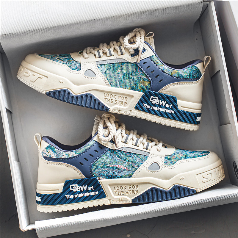 Giày Sneaker Nam, Giày Nam Phản Quang Tăng Chiều Cao
