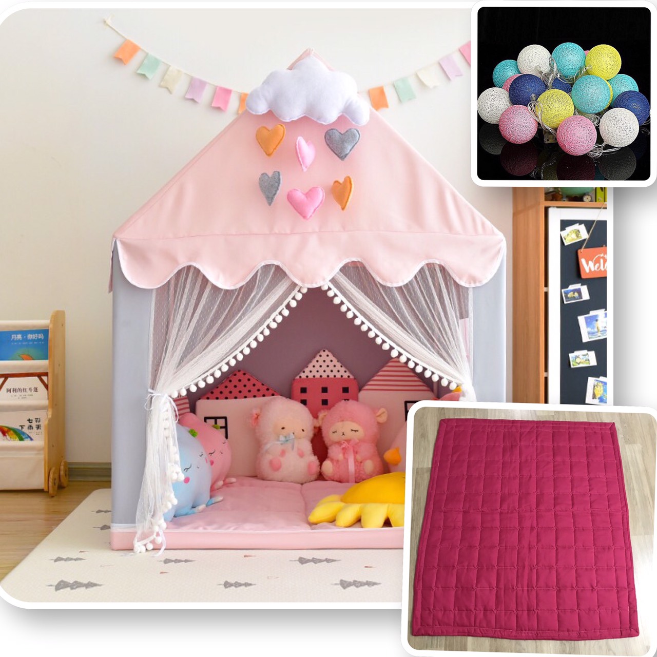 Lều công chúa hoàng tử Cho Bé Ngủ Chơi Lều trẻ em Lều Hoàng tử Công Chúa Cho Bé  S5