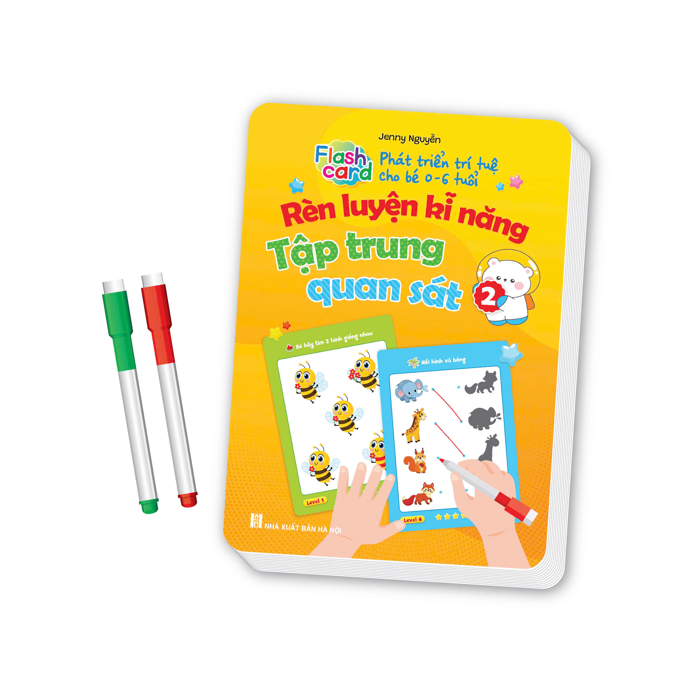 Books - Flash Cards for Developing Intelligence in Children 0-6 Years Old: Training Concentration and Observation Skills - Book 2