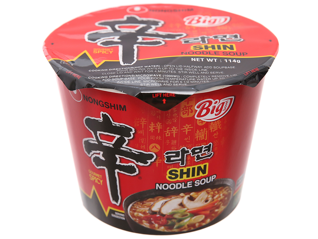 Mì tô nongshim shin noodles hàn quốc tô 114g