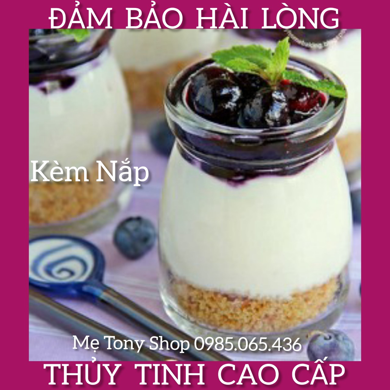 [Hoàn Tiền Nếu Không Ưng] Set 2 Hũ Thủy Tinh Cao Cấp Có Nắp 100ml (làm sữa chua,yaourt,kem,bánh hoặc trữ sữa mẹ...)