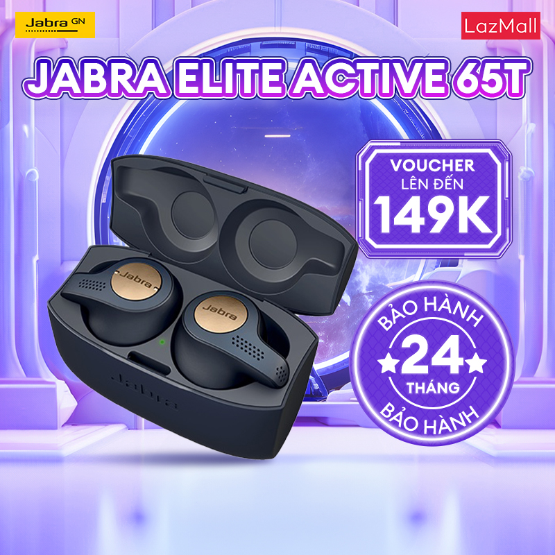 Tai Nghe Bluetooth Thể Thao True Wireless Jabra Elite Active 65T Hàng Chính Hãng IP65