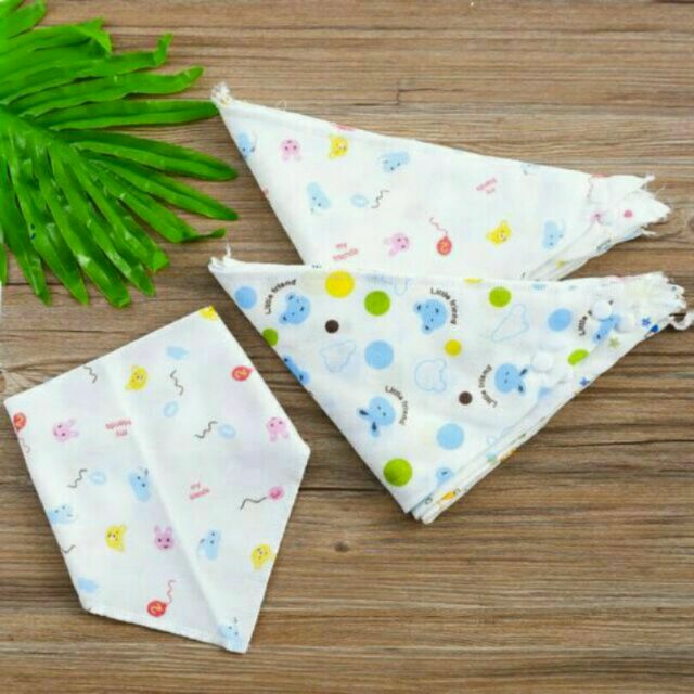 Combo 100 khăn yếm Xô, khăn yếm cúc bấm