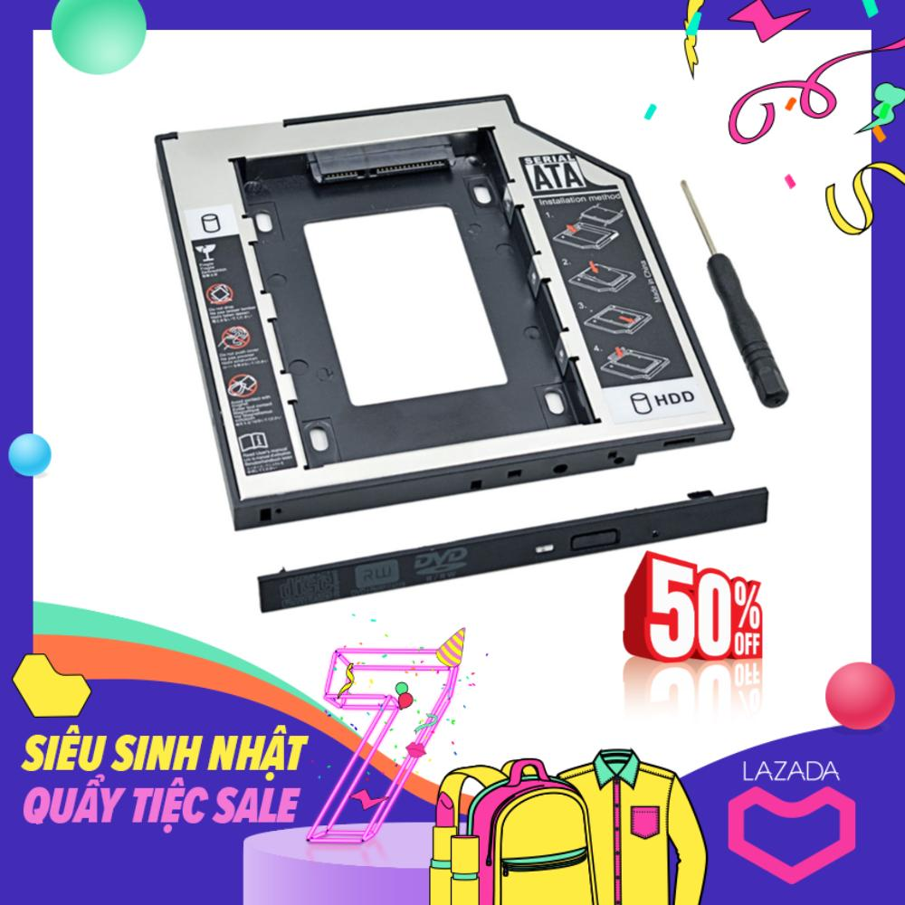 Caddy bay lắp thêm ổ cứng cho laptop (12.7mm) tặng tuavit